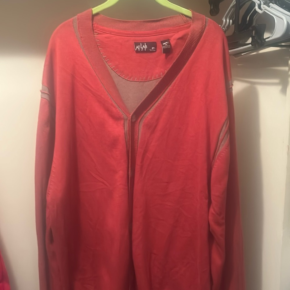 Burnt Orange At Lab Cardigan sz 2x